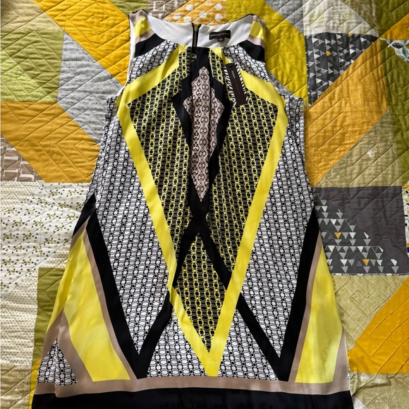 Dana Buchman Dresses & Skirts - Limited Edition Dana Buchman Yellow and Black Patterned Dress